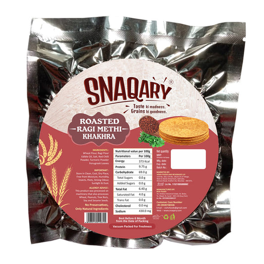 Roasted Ragi Methi Khakhra-200g