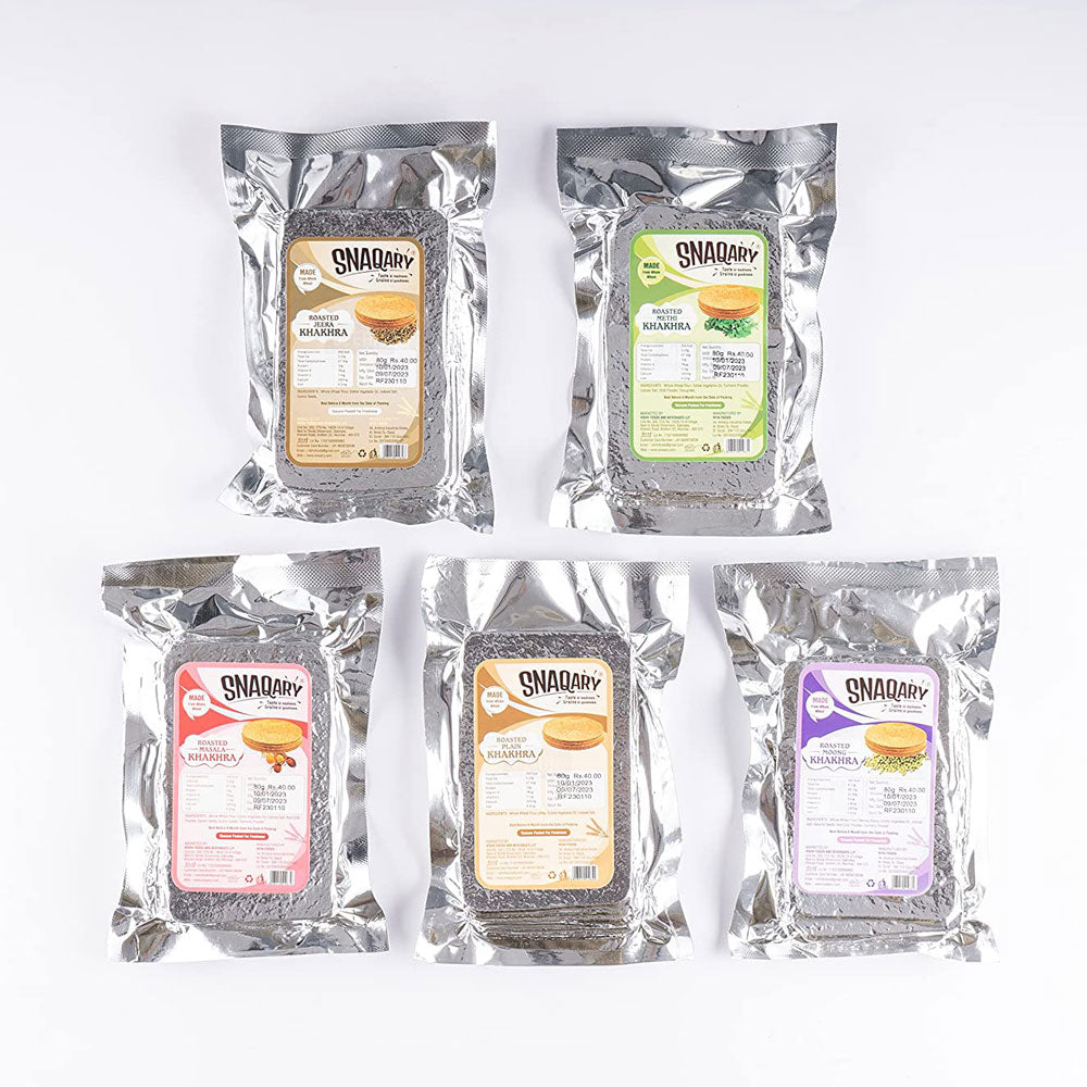 Roasted Whole Wheat Khakra Mobile Combo (Pack Of 10)